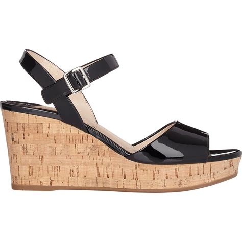 prada patent wedge sandal|Prada ankle strap platform sandals.